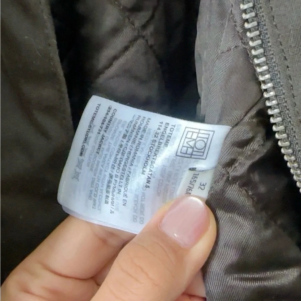 Toteme Country jacket in forest size32 XXS - Picture 10 of 10